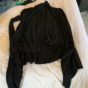 Lululemon black travel cardigan small